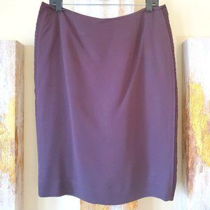 The Limited Women's Browne/Purple High Waist Pencil Skirt SZ 12